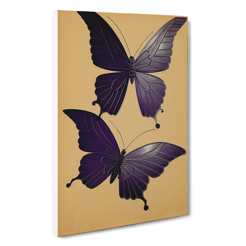Sparking Butterflies - Wrapped Canvas, 60cm H x 40cm W x 3cm D
