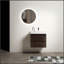 Meuble-lavabo flottant moderne avec lavabo et grand rangement, pour les salles de bain contemporaines et l'efficacité de l'espace.-260798757