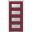Porte d'entrée pré-suspendue en verre givré à 4 lumières avec 4 lumières-40456371-40456374-40456384