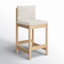 Tabouret de comptoir Carisa Boucle-907552928