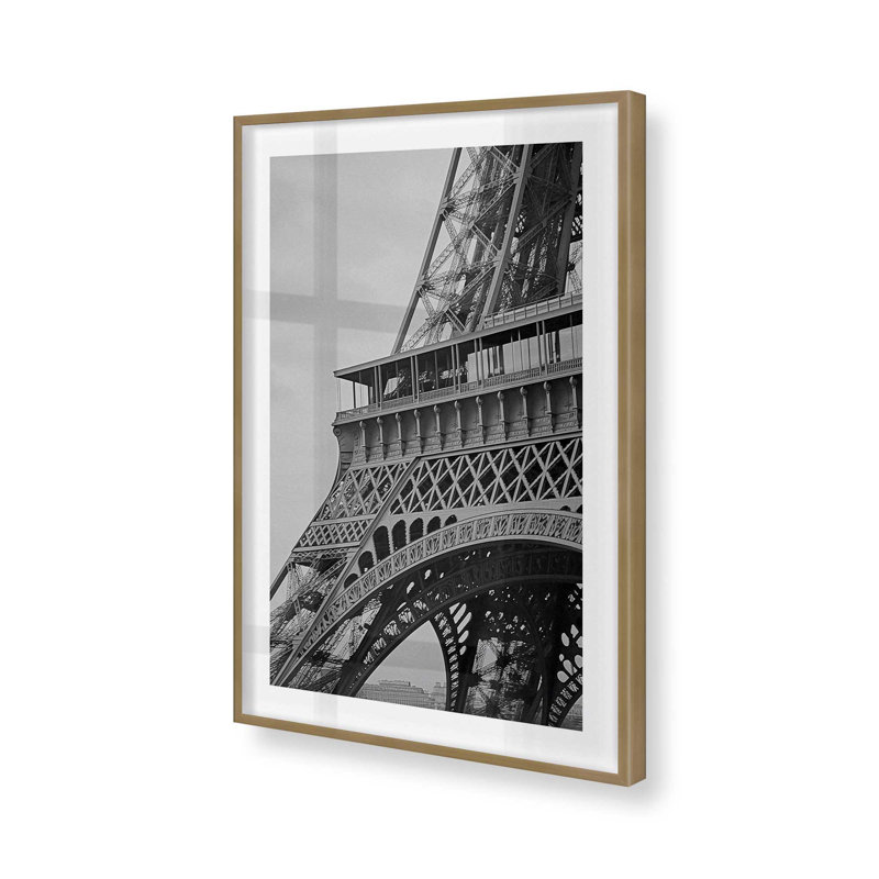 Paris Heights, Cadre photo simple or brossé, H 17,25 po x l 21,25 po