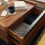 Table basse, finition brun foncé