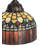 23" High Tiffany Candice 3 Light Table Lamp