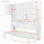 Lit escamotable mural simple avec armoire supérieure, tablettes, lit pliable peu encombrant avec lumière et USB-839216134