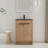 Baelynn 24" American Traditional Freestanding Single Bathroom Vanity with Ceramic Top-621469691-634830274