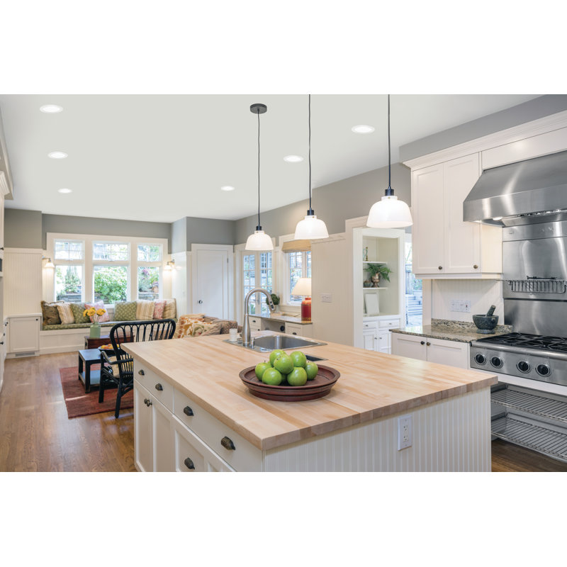 6'' White Aluminum LED Retrofit Recessed Lighting Kit