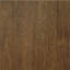 Table de chevet Lesa, 3 tiroirs avec boutons ovales en laiton antique, brun 32 pouces