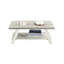 Table basse bicolore - Gris et beige, style beige gris, 122 cm (l) x 48 cm (h)