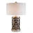 Polyresin Table Lamp, Weave Design