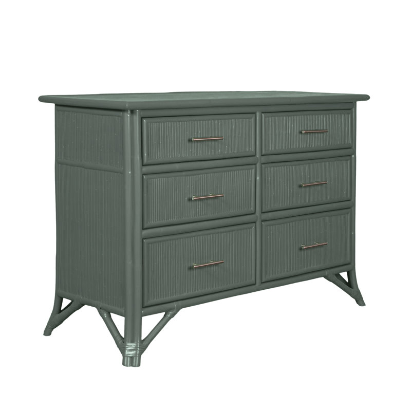 Bermuda 6 - Drawer Dresser, Evergreen
