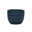 4 pots de fleurs en céramique, pot de fleurs moderne pour patio, jardin ou rebords de fenêtre - bleu antique