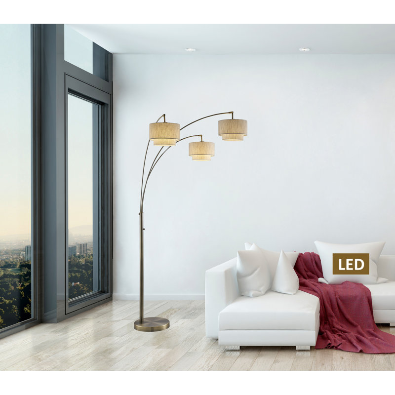  Lampe sur pied à branches 83 ", Blanc