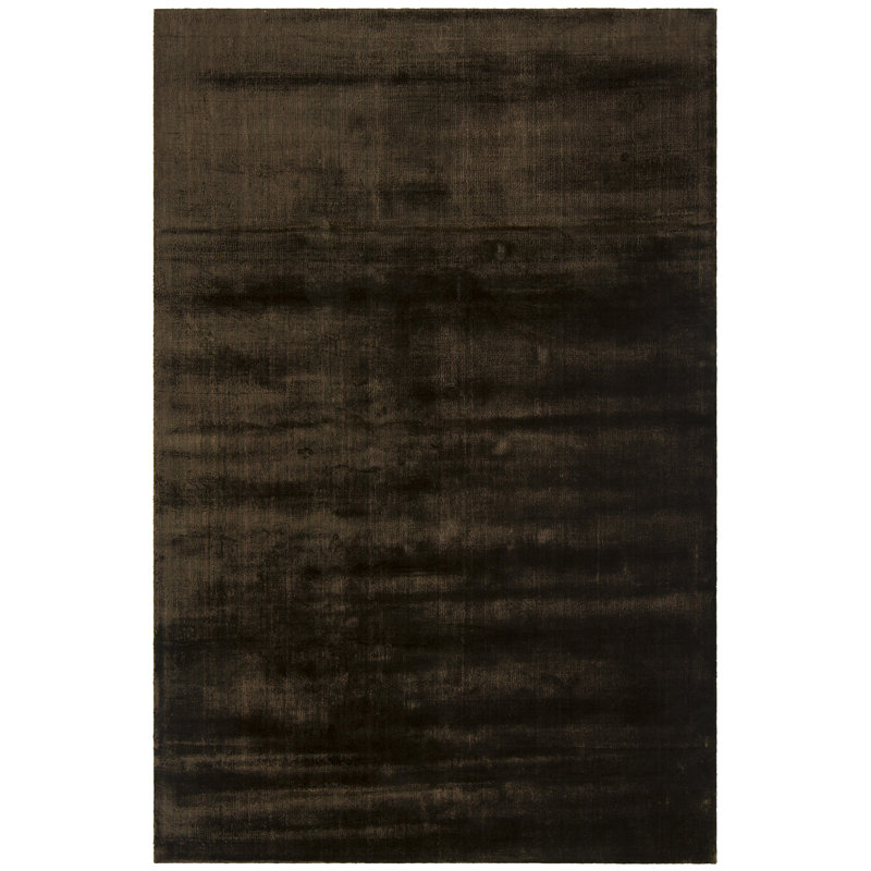Tapis brun tissé à la main Alida, Rectangle 7 pi 9 po x 10 pi 6 po