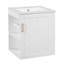 Armoire de salle de bain murale 20 "avec armoire latérale combinée, armoire de salle de bain avec porte à fermeture douce, meuble-lavabo moderne avec lavabo-1759813291