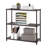 TRINITY Dark Bronze 3-Tier Decorative Steel Slat Shelving Unit (36 in. W x 35 in. H x 14 in. D)