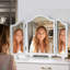 Miroir de maquillage à trois volets
