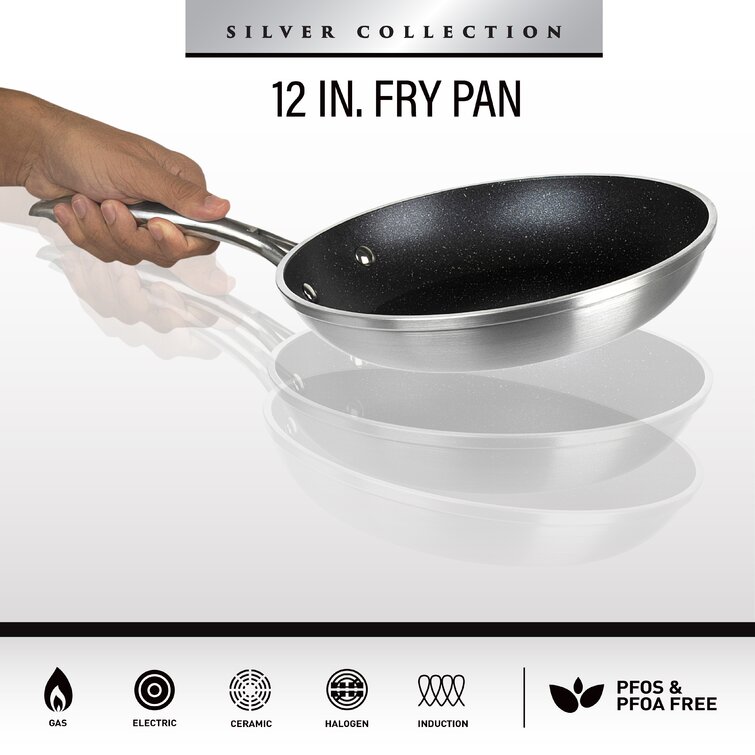 Granitestone Fry Pan 14 inch Nonstick Frying Pan Family Sized Open Skillet