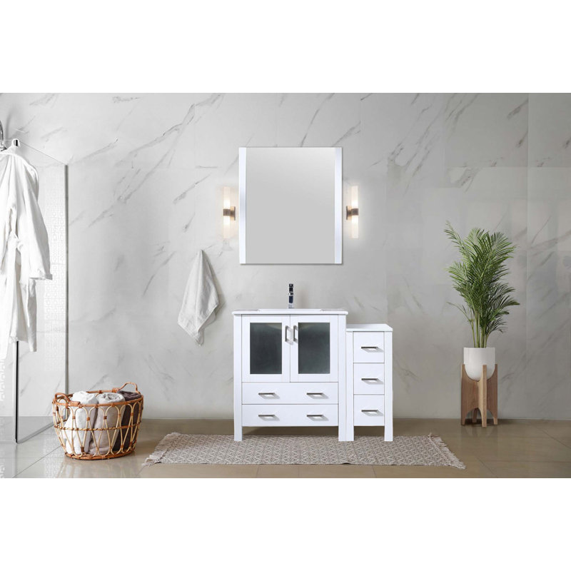 Versatile Bathroom Vanity With Abundant Storage And Durable Construction, White