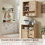 Armoire murale de salle de bain en rotin naturel - Boho ...