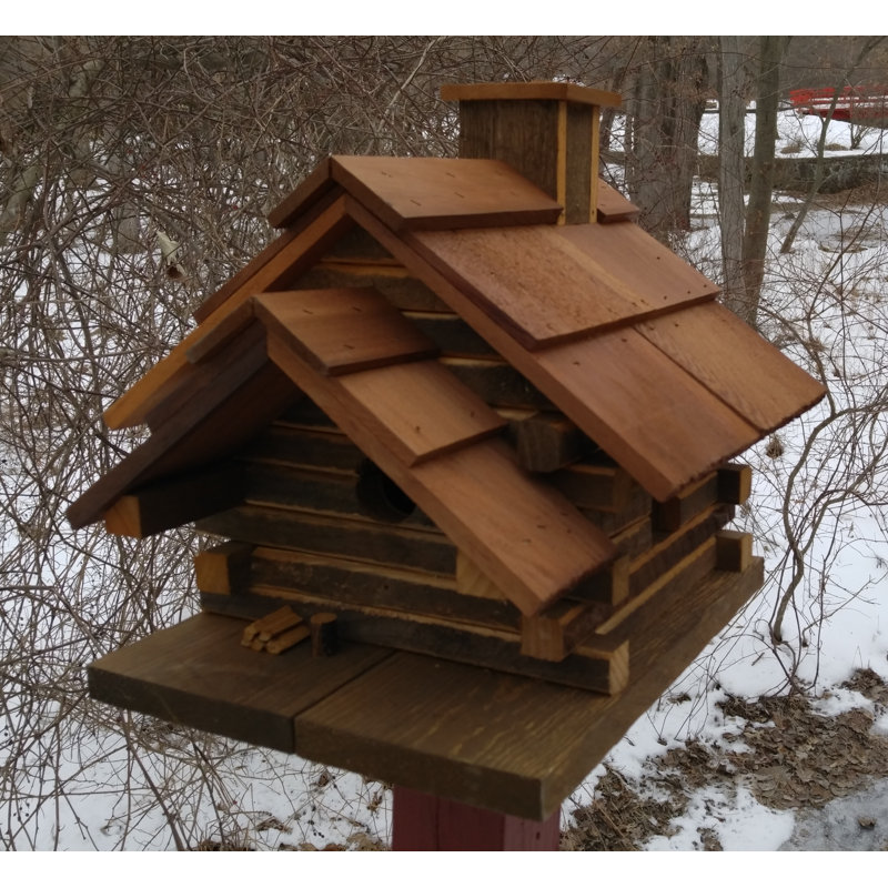 Bird in Hand Conestoga Log Cabin 16.75 in x 16 in x 15.5 in Birdhouse