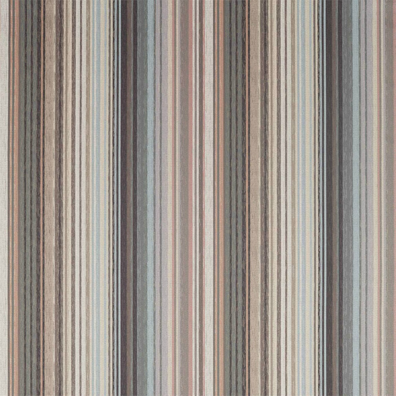 Spectro Stripe Fabric, Steel/Blush/Sky