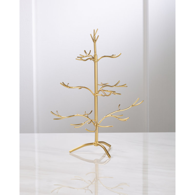 Metal Ornament Accessory, Gold, 16" H x 13" W x 13" D