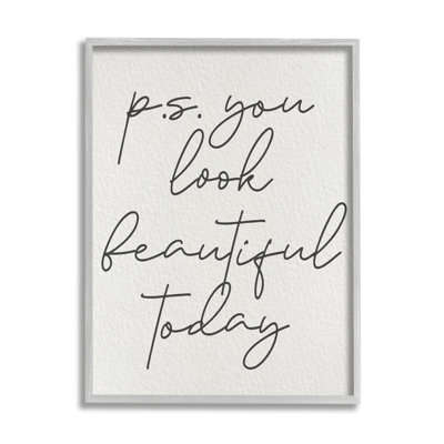 " Uplifting You Look Beautiful "