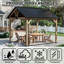 Rideau d'extérieur transparent résistant aux intempéries | Écran d'intimité multi-tailles et solution occultante pour pergola, porche et pavillon de jardin-121688005