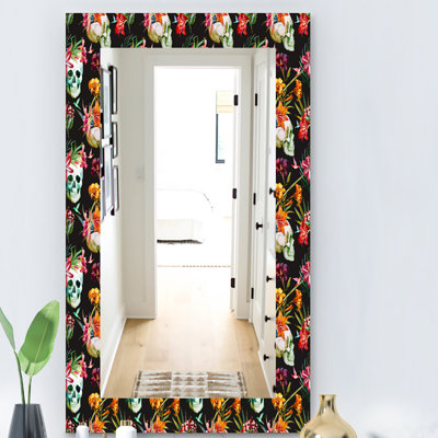 Miroir mural 15 bohémien et éclectique obsidian fleuri