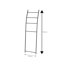 Agathla 44 cm 4 - Bar Freestanding Towel Stand-627575188