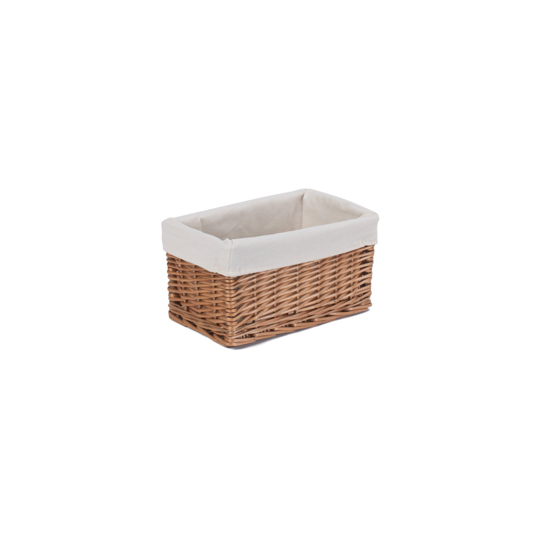 Wicker Lined Storage Basket