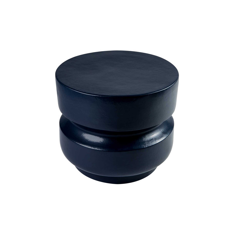 Provenance Signature Outdoor Round Side Table, Indigo, 18", Indigo