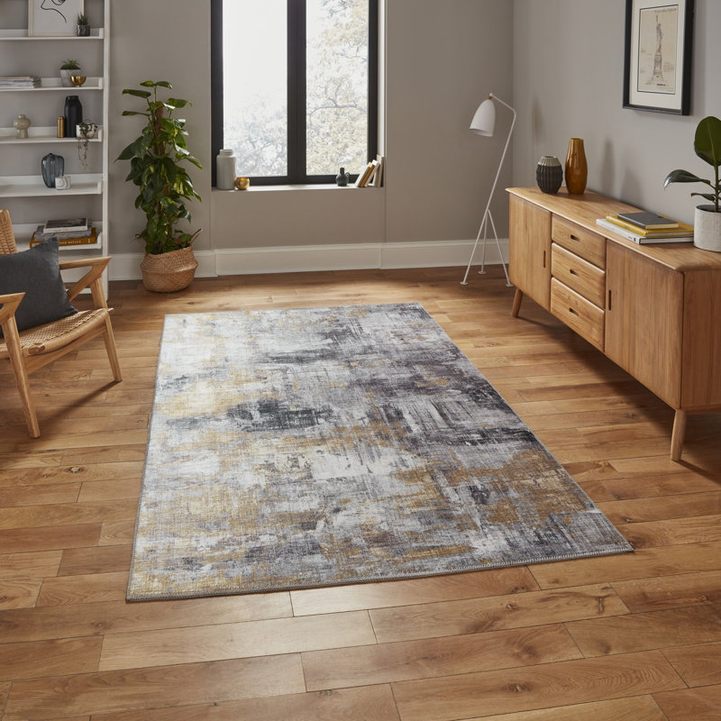 Abdoulaye area rug Printed Rectangle Grey, Rectangle 150 x 230cm
