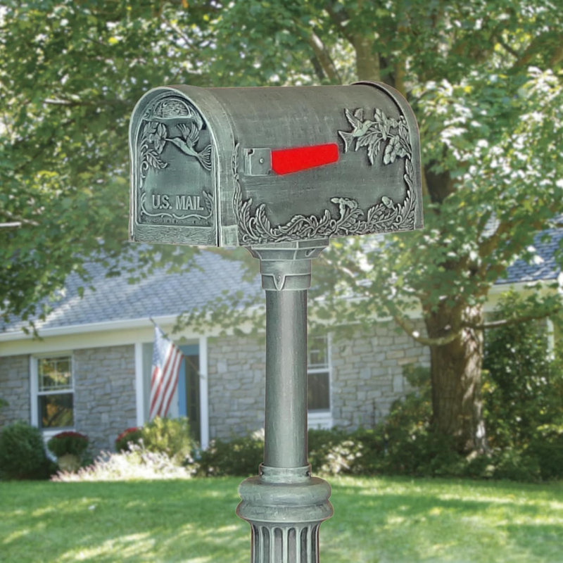 Boîte aux lettres fixée sur piquet Hummingbird, Vert verde, Non