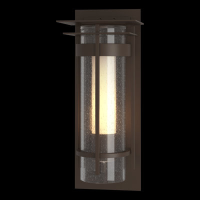 Torch Seeded Glass Outdoor Flush Mount