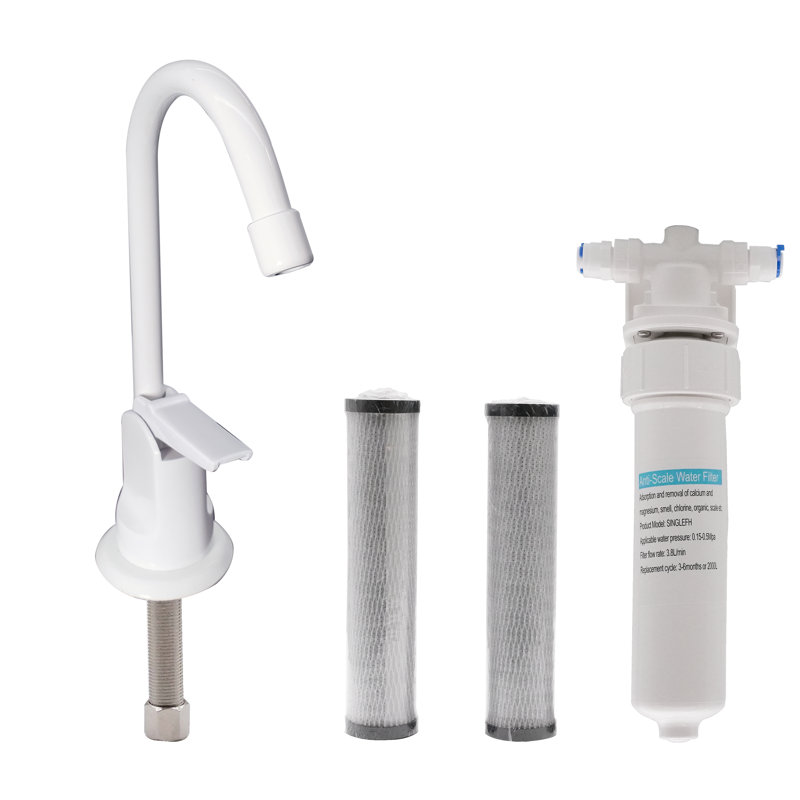 Westbrass Kitchen Faucet with Soap Dispenser, Powder Coat White