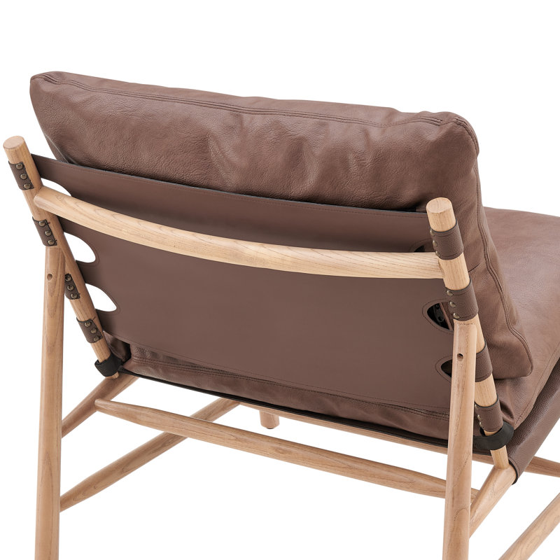 Fauteuil d'appoint en similicuir Aldora