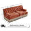Canapé en velours doux de style Chesterfield, conception capitonnée à boutons, jupe à franges à franges, facile à assembler, combinaison libre, pour les salons-588584560