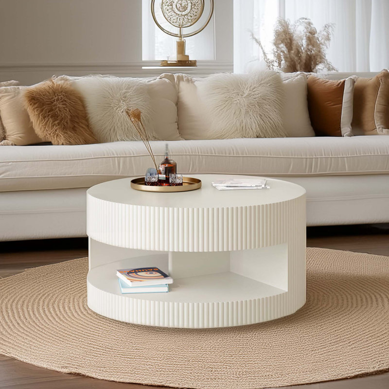 Table basse 31,5 po, Blanc