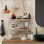 Tablettes flottantes en bois massif avec supports pour tuyaux-806642996-806642994