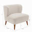 Fauteuil d'appoint Veda Boucle - blanc laiteux