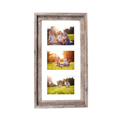 3 - 5X7 Natural Weathered Grey Picture Frame 3 - 5X7 Natural Weathered Grey Picture Frame