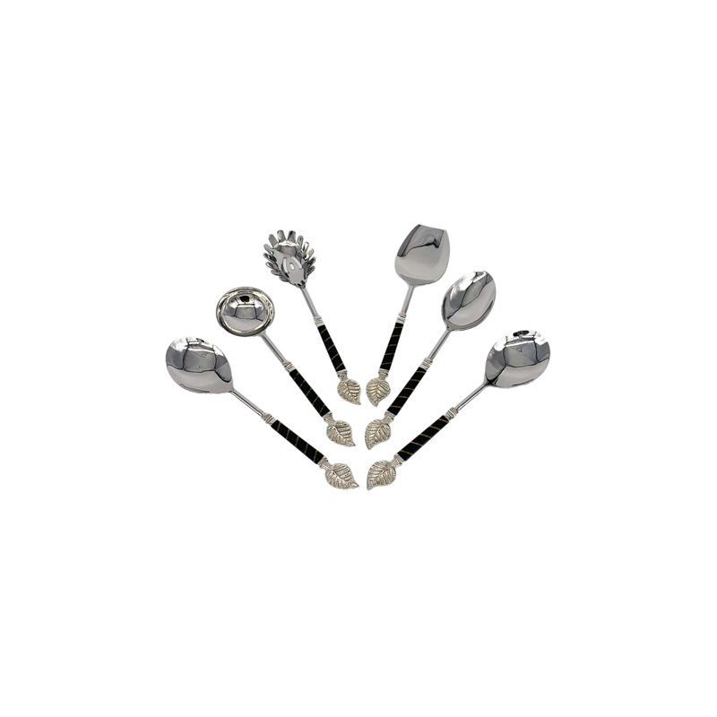 Bluxome 6 Piece Stainless Steel Hostess Set