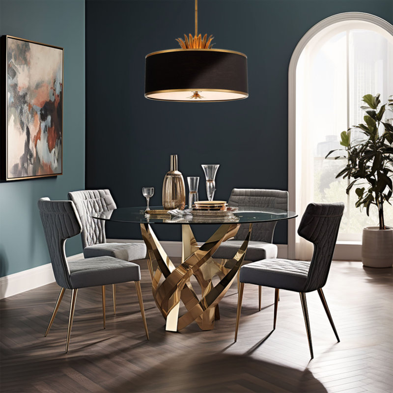 Denika 4 - Light Dimmable Drum Chandelier