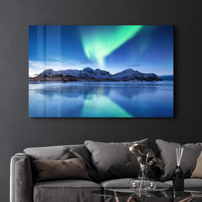 Élégante peinture murale en verre trempé de 13,8 po x 21,7 po | 100% verre trempé, épaisseur: 0,16 pouce | Imprimé UV pour des couleurs éclatantes | Parfait pour la décoration intérieure, le salon et les espaces de bureau