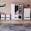 Taniesha 4 Piece Bedroom Set (2 Drawer Bedside Chest X2, 5 Drawer Chest, 3 Door 2 Drawer Wardrobe), (100% FSC)-469825971