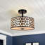 Plafonnier semi-encastré 3 lumières 12,6 po Rushda-25904955
