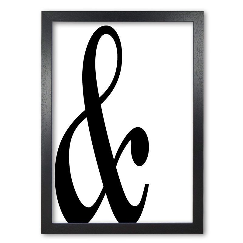 Ampersand Landscape - Painting, Black Grain Frame, 60 cm H x 42 cm W x 5 cm D