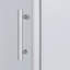 Porte de douche coulissante simple Cyrus 60 po L x 72 po H, cadre en aluminium, verre dépoli et traitement protecteur-1551117553