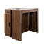 Table de salle à manger extensible moderne multifonctionnelle avec prise de courant, table extensible peu encombrante avec rangement pour fêtes, mariages, réunions et célébrations-1569380633